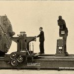 Giant machine with small man