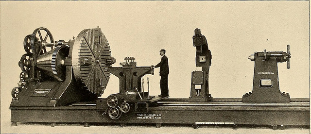 Giant machine with small man