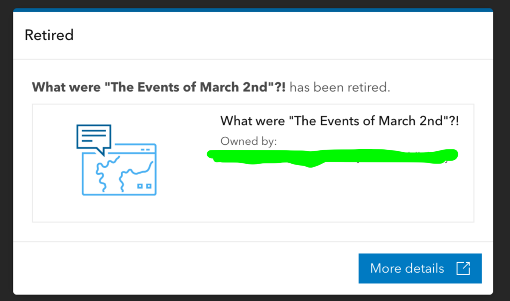 What were "The Events of March 2nd"? has been retired.